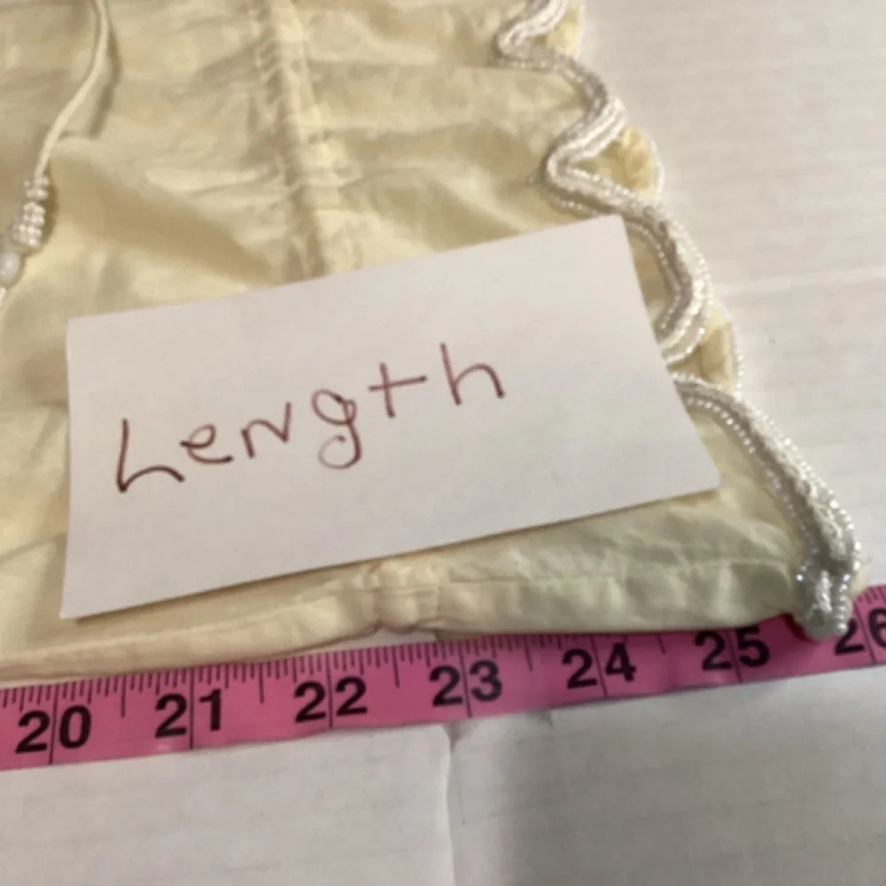 Monique Leshman Blouse Size M Romantic Boho Beads & Sequins Glam Prairie Fairy - Picture 10 of 11